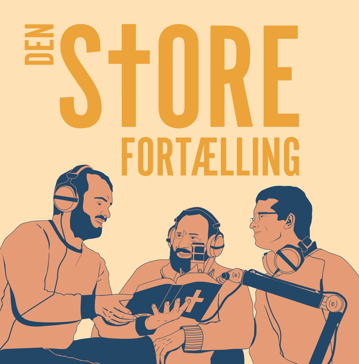 Den Store Fortælling podcast logoet